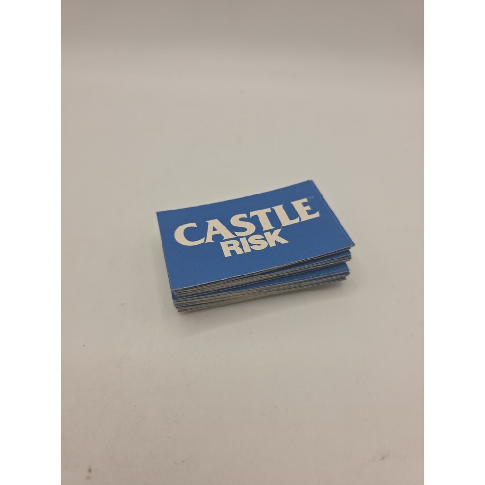 Parker Brothers Castle RISK Game Cards 1990 DECK CARDS Replacement Set Complete